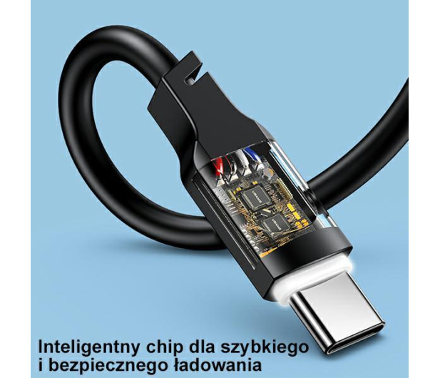 USAMS Kabel USB-C na USB-C 100W 1,2mPort Display purpurowy - 1569044 - zdjęcie 9